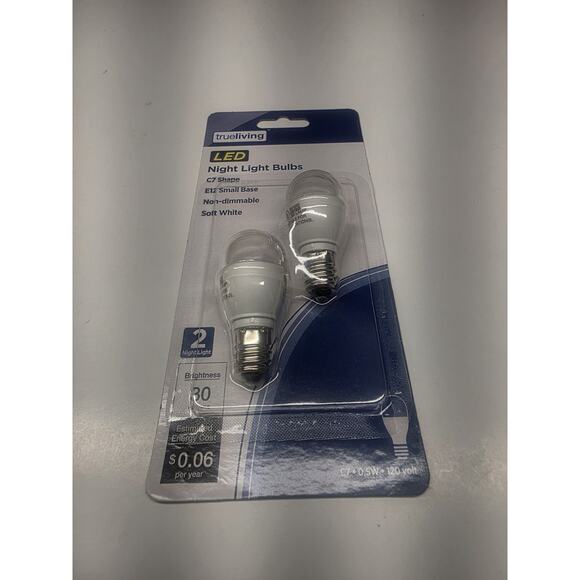 TrueLiving LED C7 Night Light Bulbs Pack Of 2 Bulbs - Picture 1 of 2